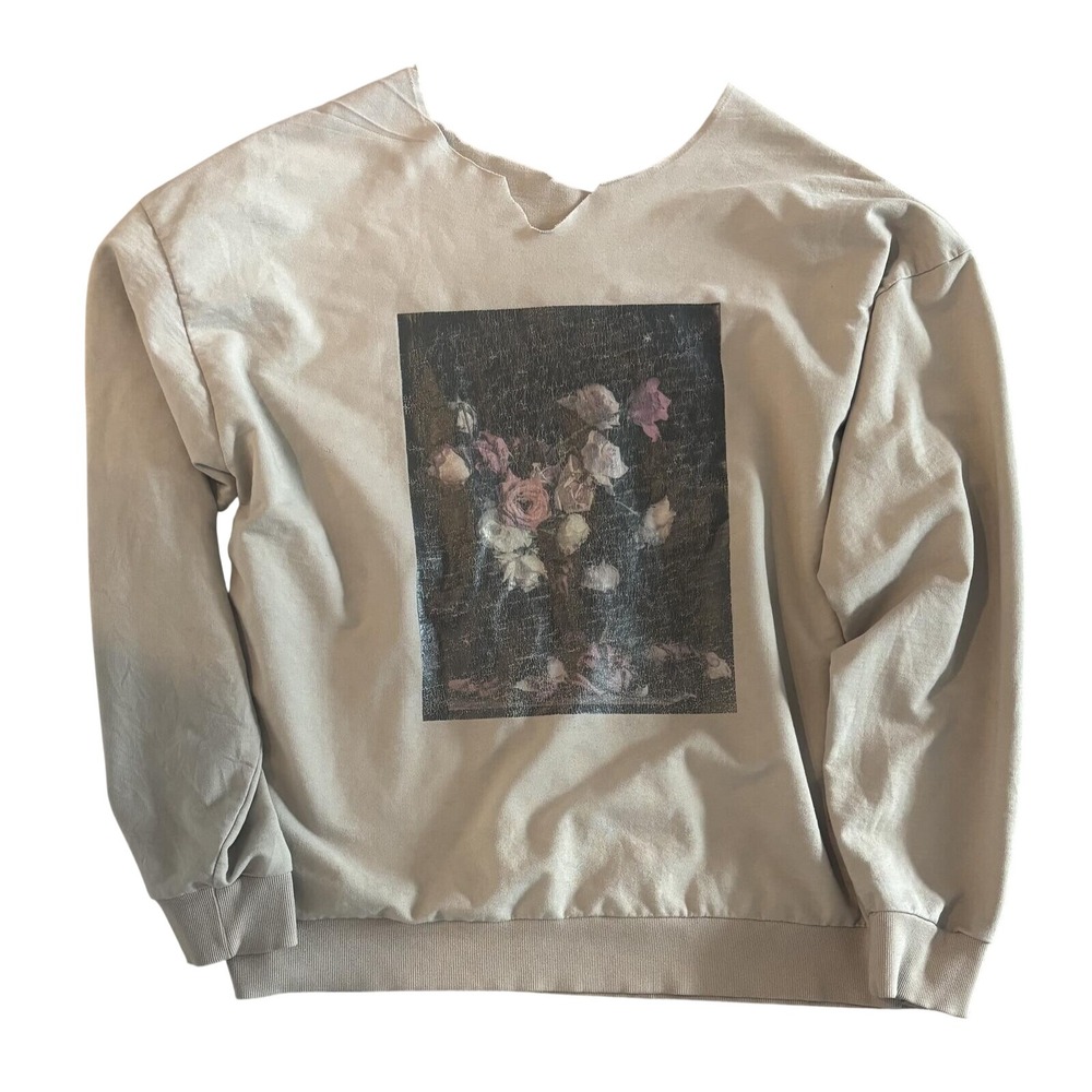 Youth Revival Graphic Beige Sweatshirt
